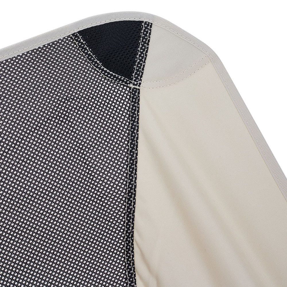 Living and Home Beige Breathable Mesh Foldable Camping Chair Image 5