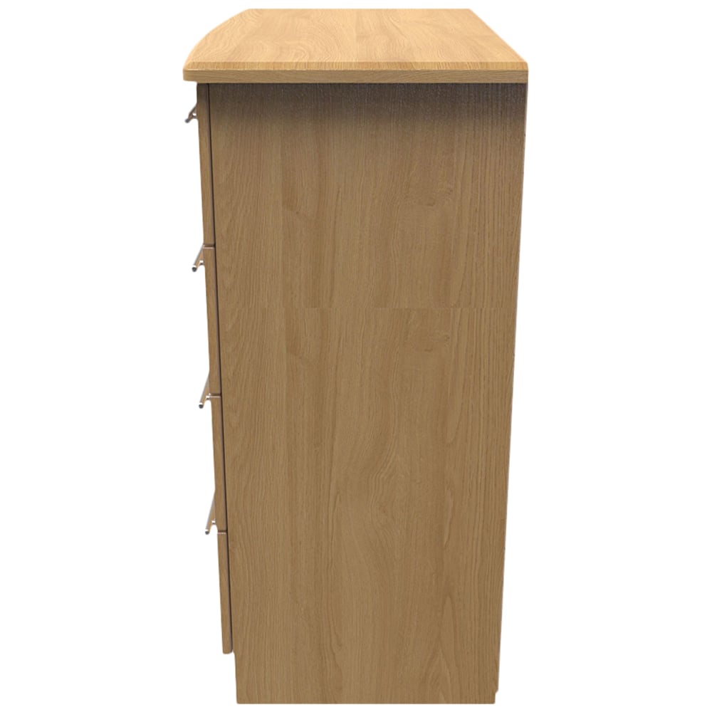 Crowndale Sherwood 4 Drawer Oak Chest of Drawers Image 3