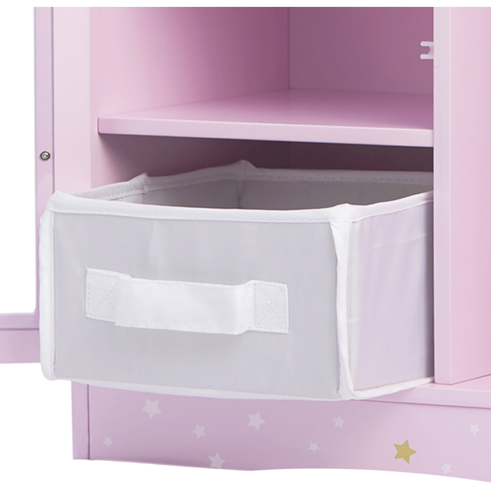 Teamson Kids Olivia's Little World 2 Door Twinkle Stars Princess Fancy Closet with 3 Hangers Image 5