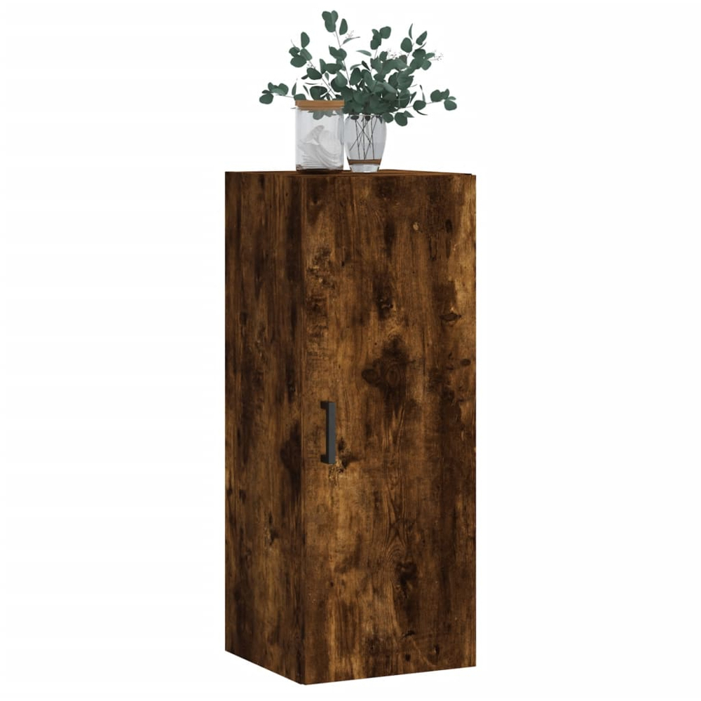 vidaXL 2 Door Brown Smoked Oak Wall Mounted Cabinet Image 3