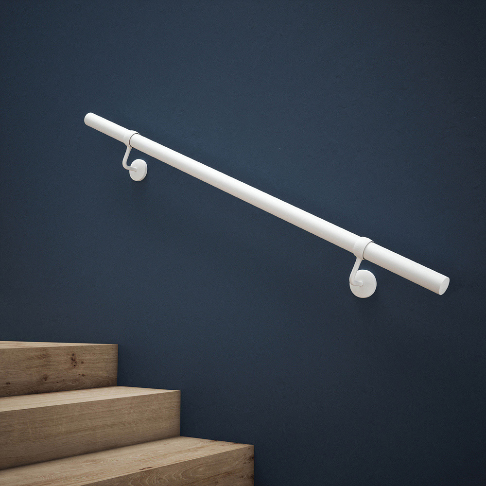 Rothley Matt White Stair Handrail Kit 1.2m Image 1