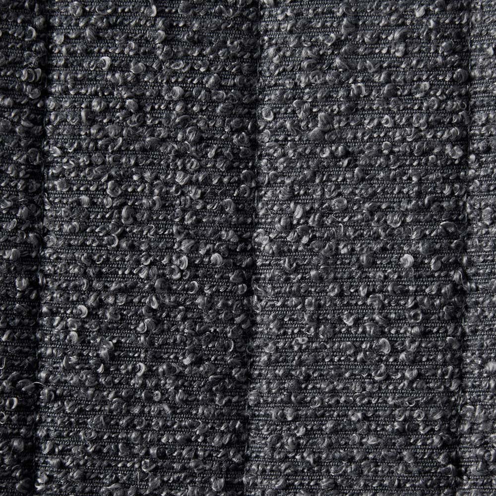 Bella Set of 4 Dark Grey Teddy Faux Fur Stitched Design Dining Chairs Image 5