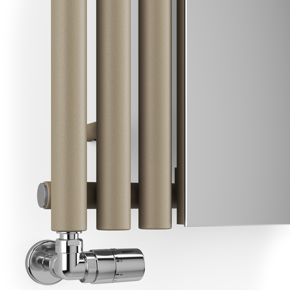 Terma Rolo Mirror 2854 BTU Quartz Mocha Radiator 1800 x 590mm Image 4