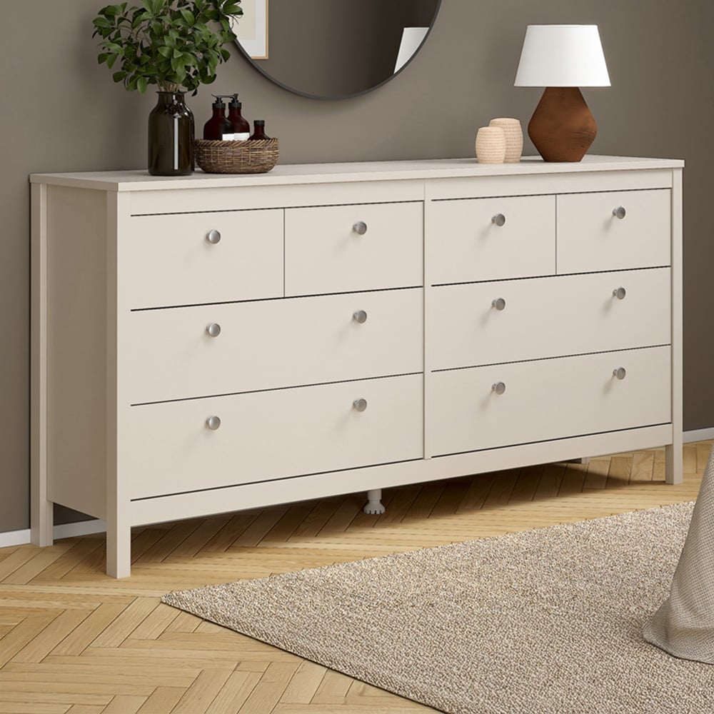 Florence Madrid 8 Drawer Cashmere Double Dresser Image 7