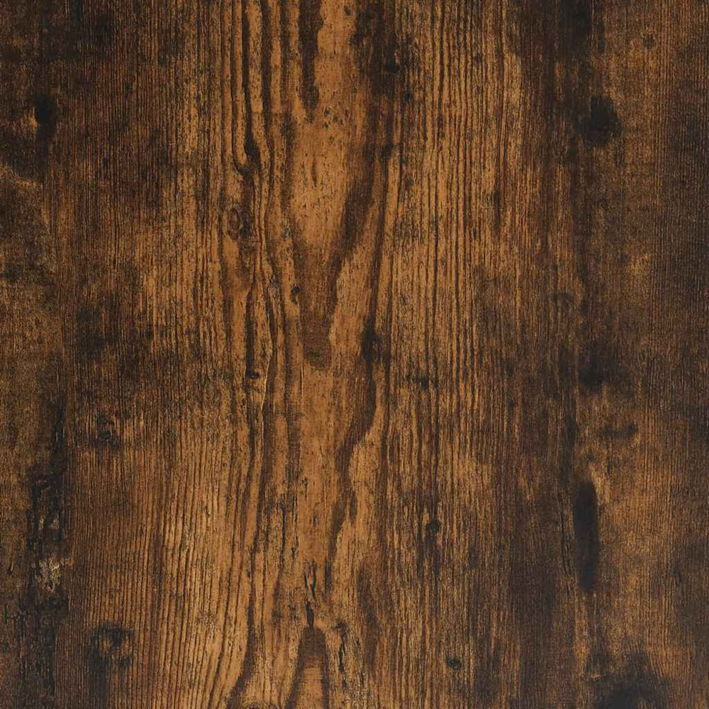 vidaXL 2 Shelf Smoked Oak Record Cabinet Image 6