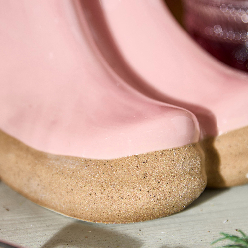 Dibor Pink Double Wellington Planter 29.5cm Image 3