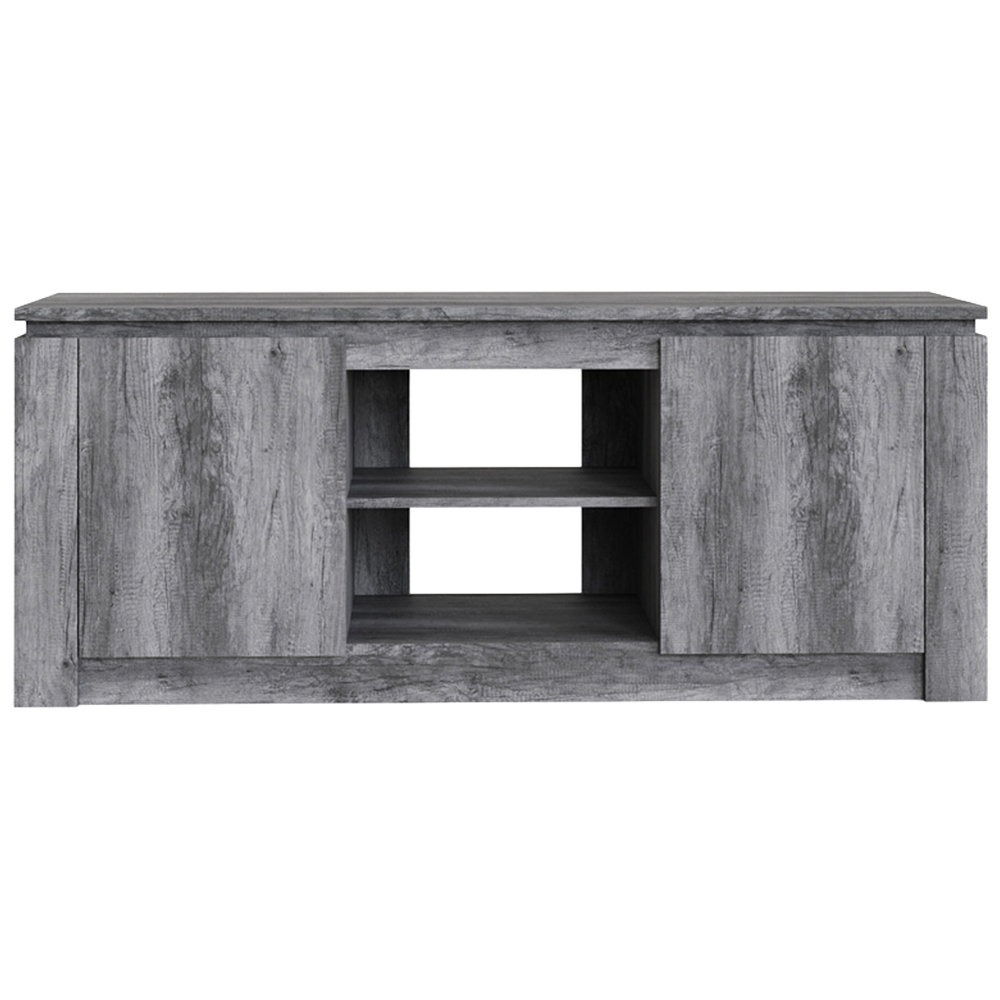 GFW Canyon 2 Door 2 Open Shelf Charcoal Grey Wide TV Unit Image 5