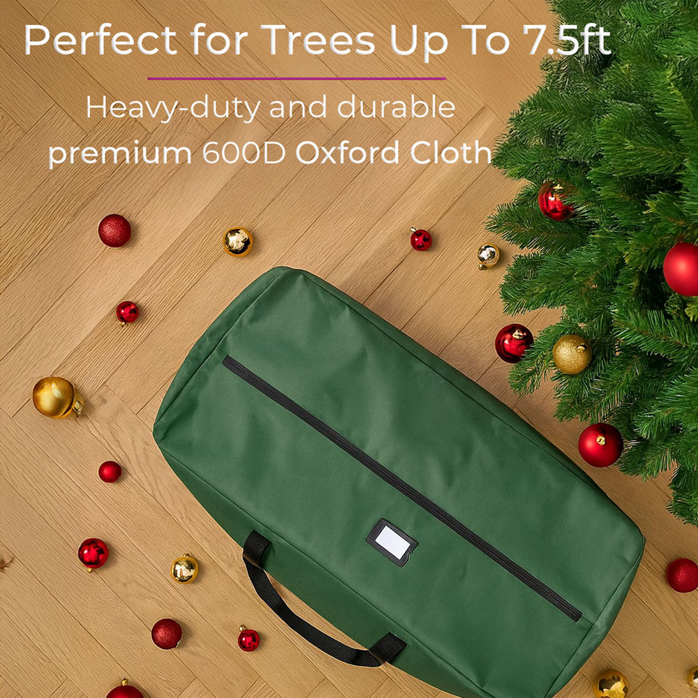 Neo Green 600D Heavy-Duty Extra Large Artificial Christmas Tree Storage Bag 7.5ft Image 3