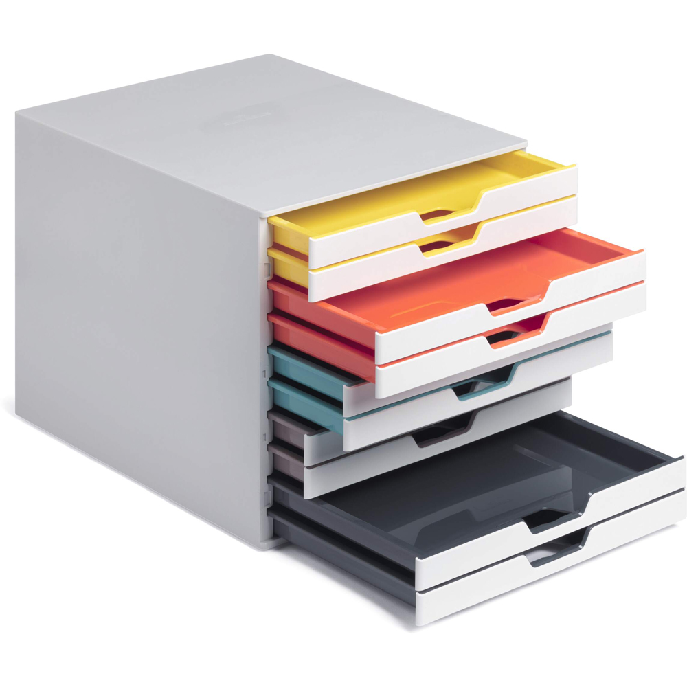 Durable VARICOLOR MIX A4+ 10 Drawer Colour Coded Desk Organiser Image 5