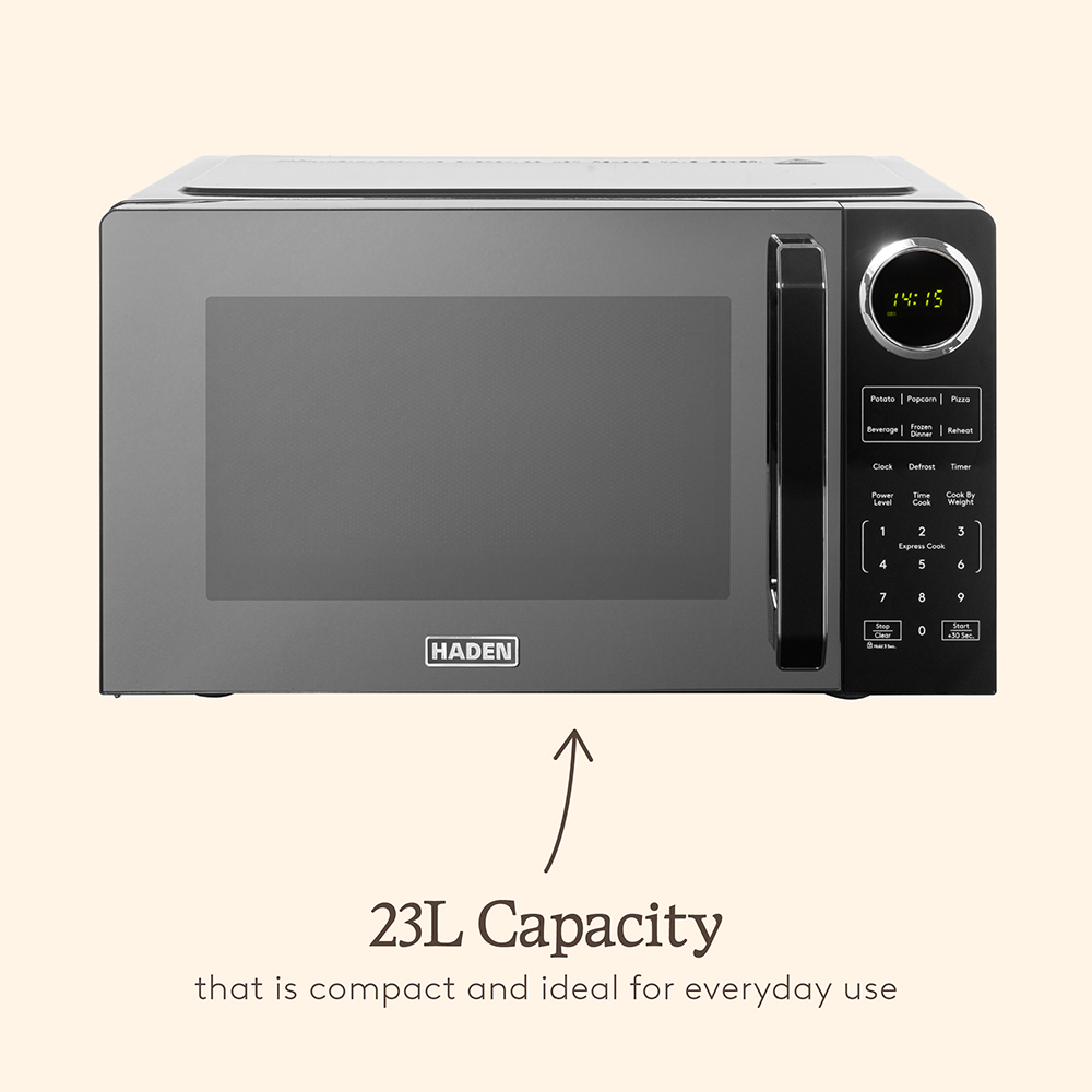 Haden 214690 Black 23L Digital Microwave 900W Image 3