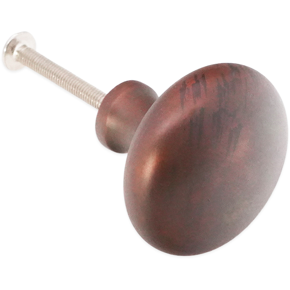 Spira Brass Mushroom Aged Bronze Large 38mm Cupboard Knob Image 3