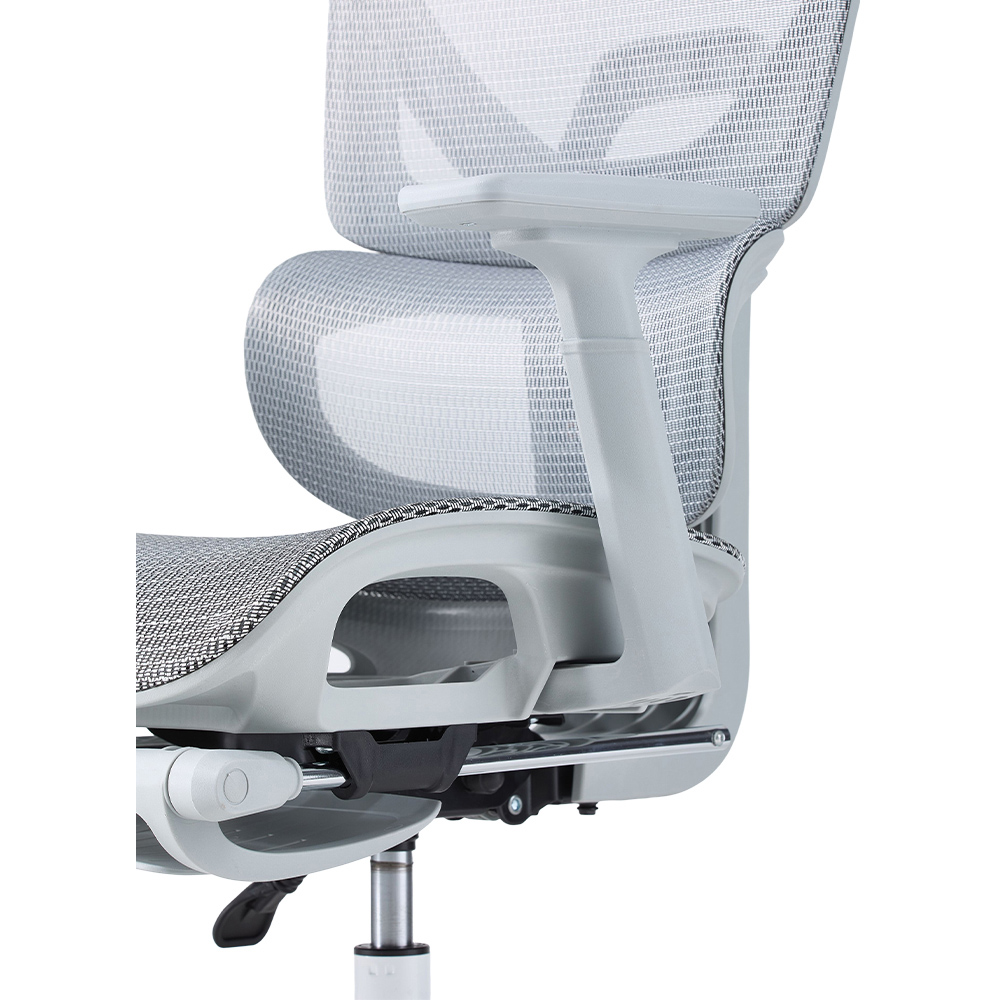 Living and Home Grey Mesh Swivel and Adjustable Office Chair Image 5