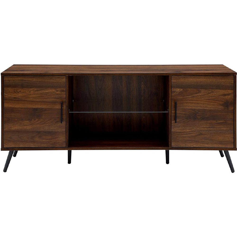Centurion Portobello 2 Door 2 Shelf Luxury Walnut TV Cabinet Image 2