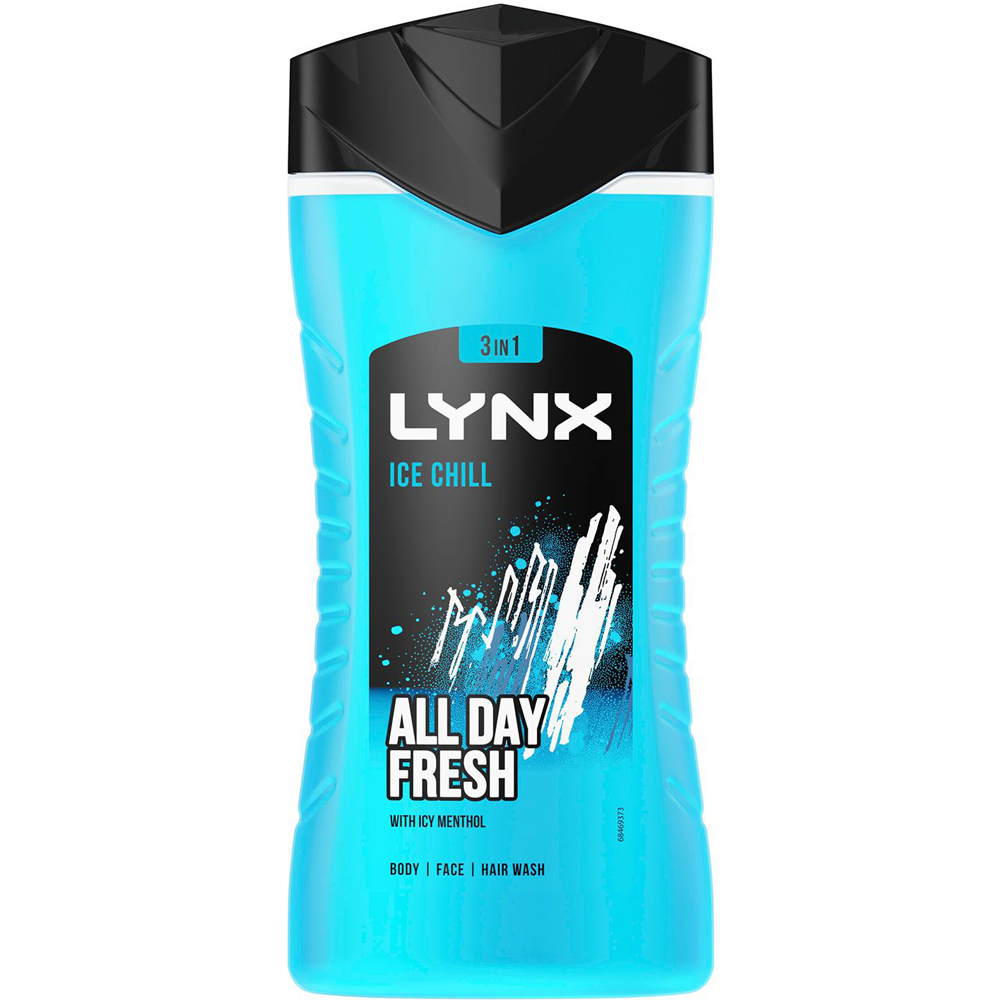 Lynx Ice Chill Iced Mint and Lemon Shower Gel 225ml 6 Pack Image 2