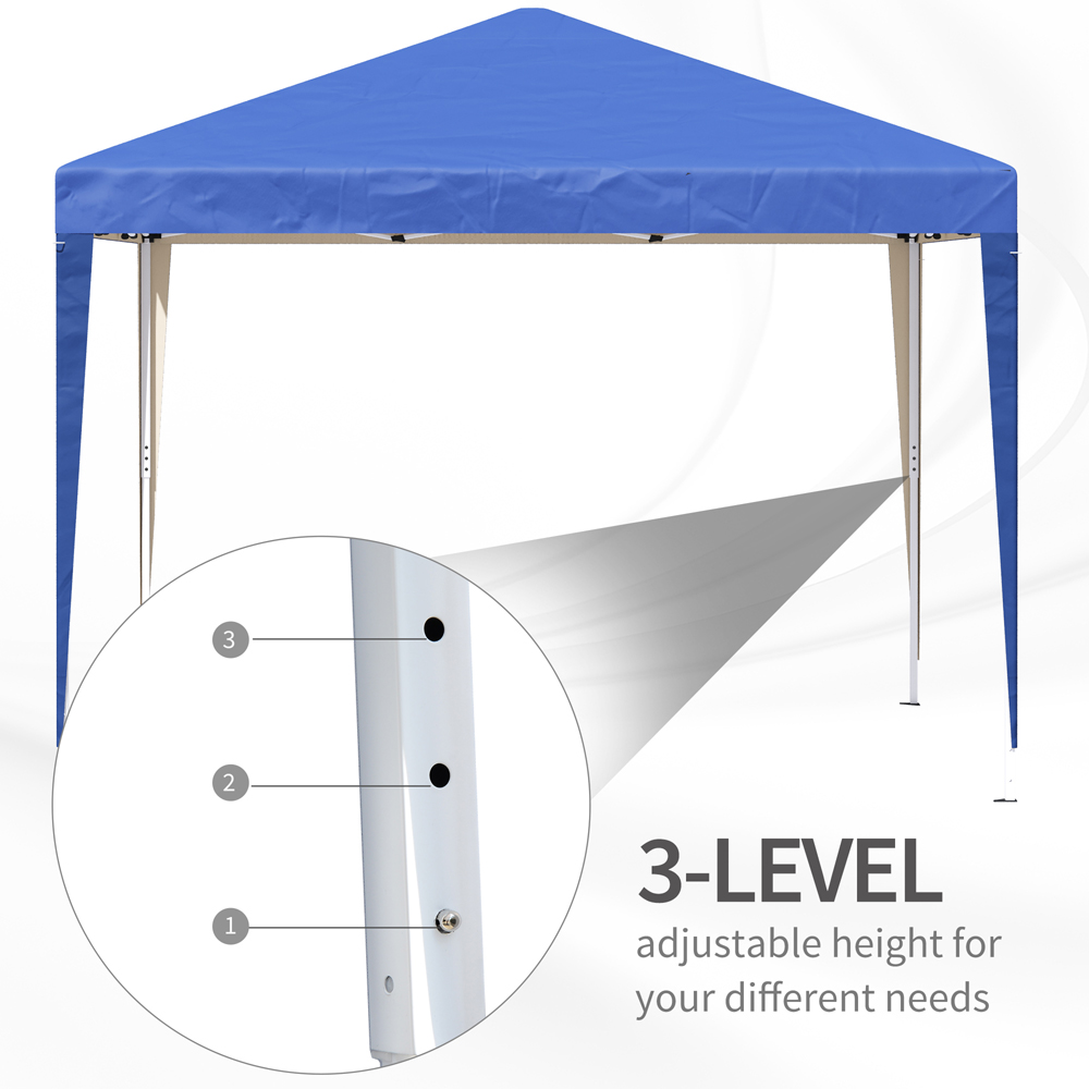 Outsunny 3 x 3m Blue Marquee Pop Up Gazebo Image 5