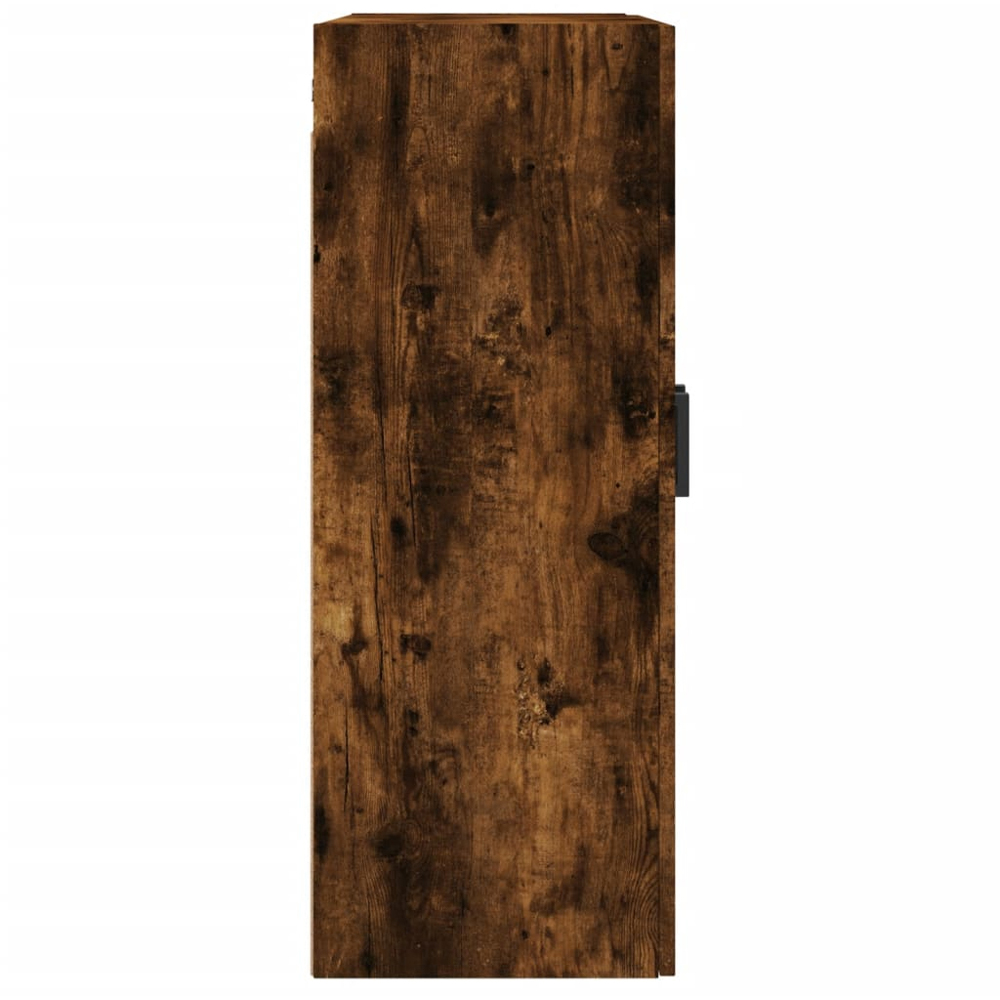 vidaXL 2 Door Smoked Oak Wall Mounted Slim Storage Cabinet Image 6