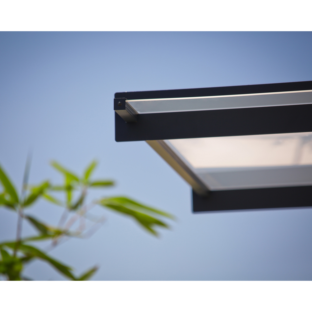 Palram Canopia Nancy 3000 Grey Clear Door Canopy 3 x 0.9m Image 4