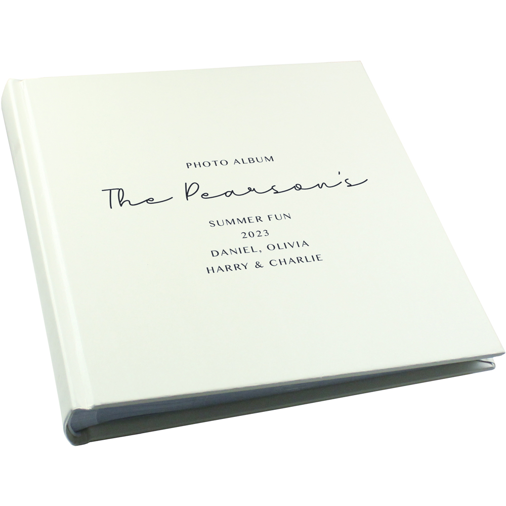 Personalised Memento Personalised Free Text Square Photo Album Image 1