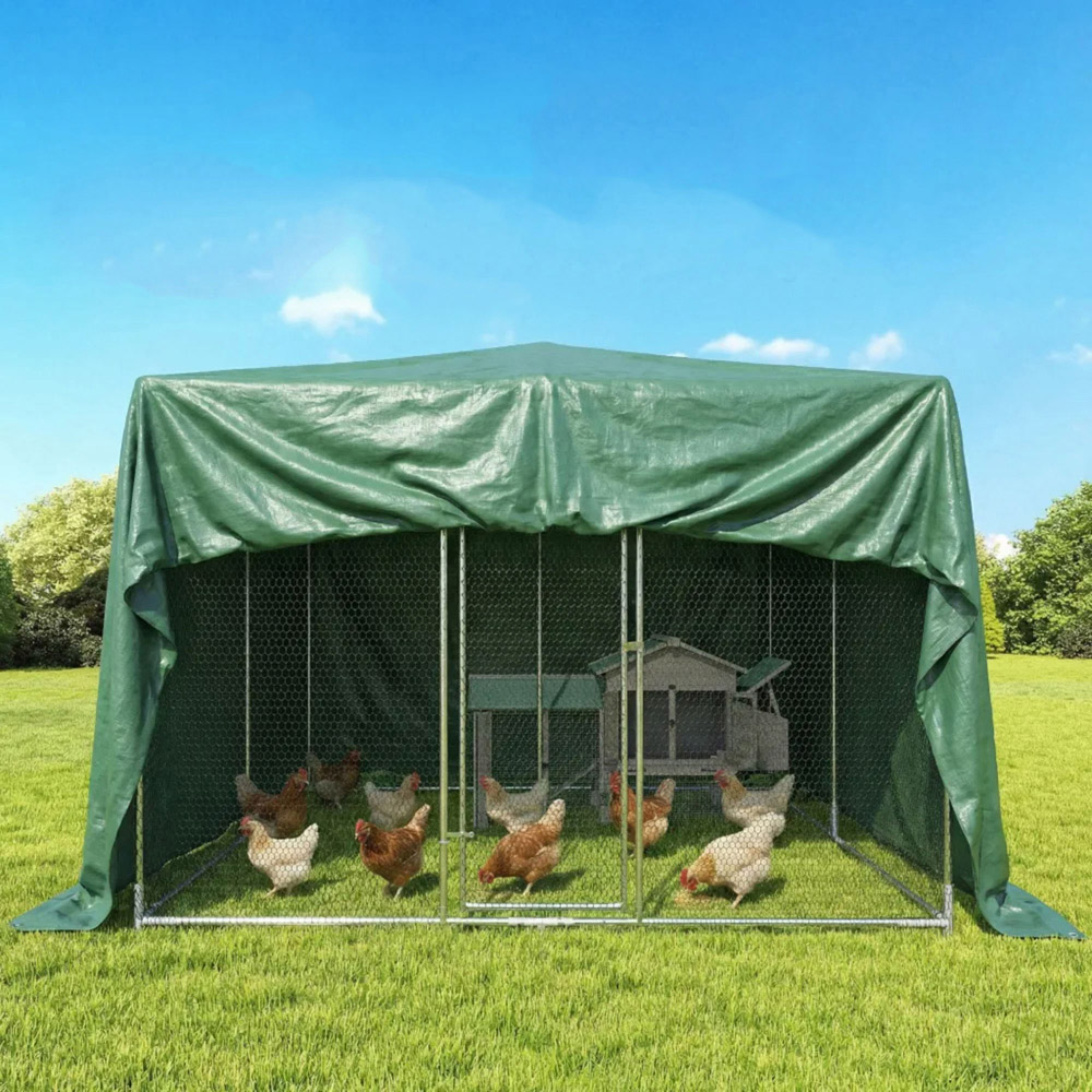 Outsunny 4 x 6m Green PE Waterproof Tarpaulin Image 8
