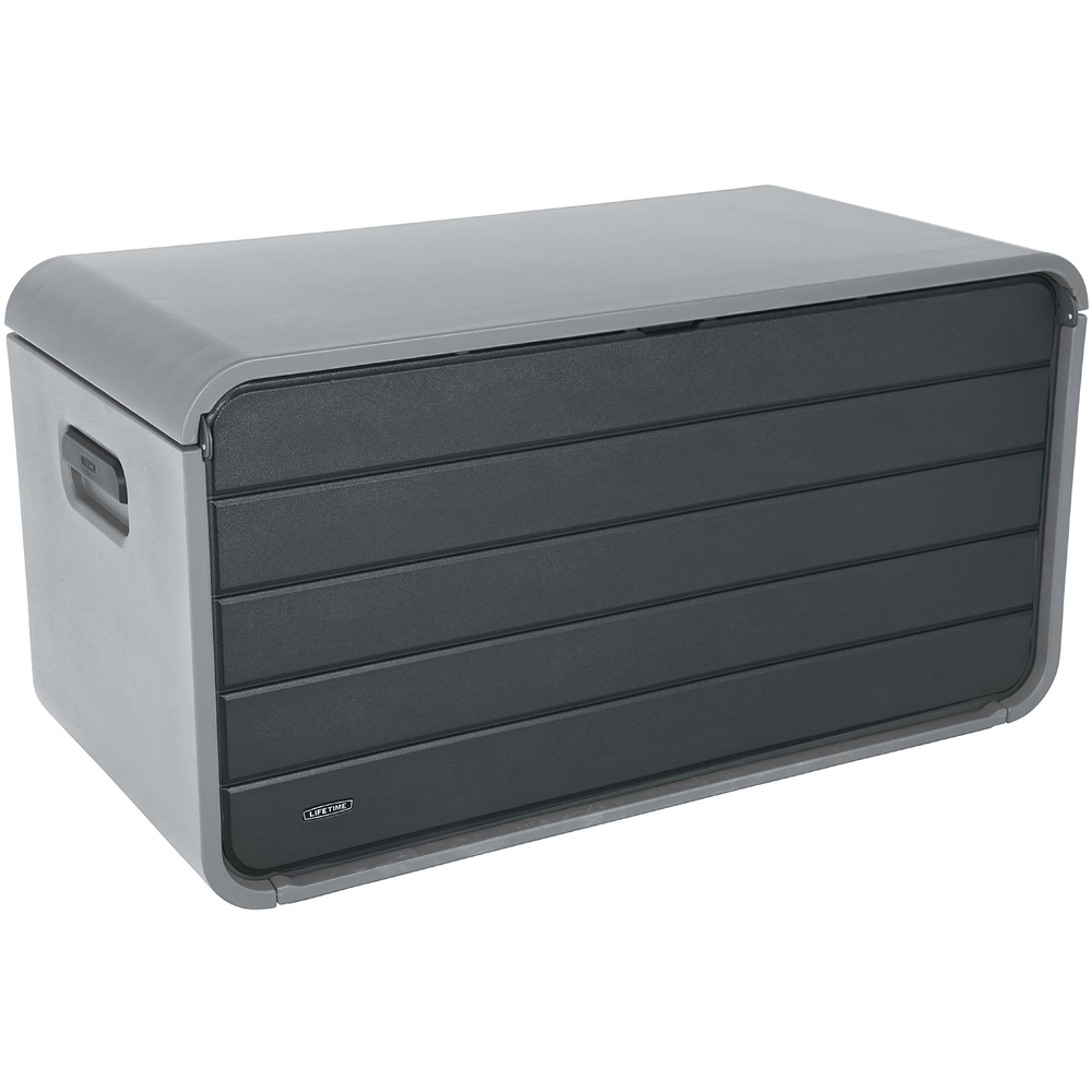 Lifetime Products 624L Dark Grey Modern Outdoor Storage Deck Box Image 1