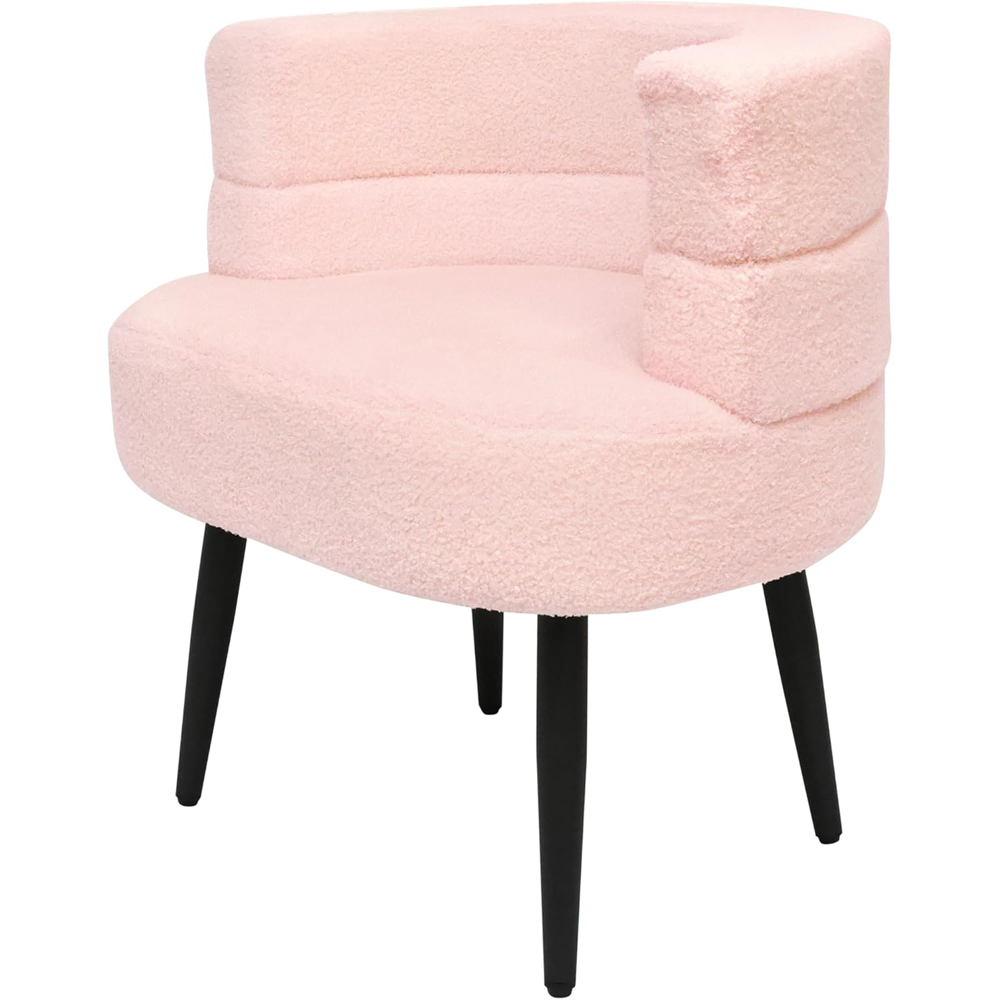 Alivio Pink Sherpa Sofa Chair Image 3