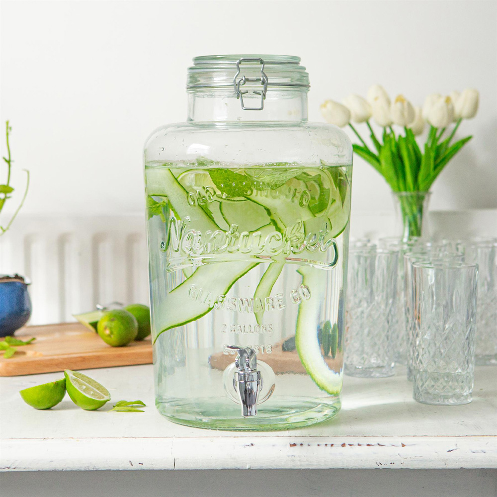 Rink Glass Drink Dispenser with Tap 8.7L 2 Pack Image 2