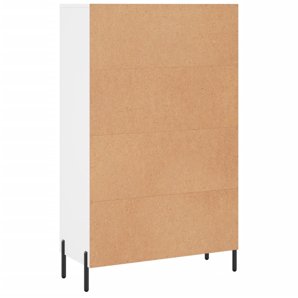vidaXL 2 Door Single Drawer White Highboard Image 8