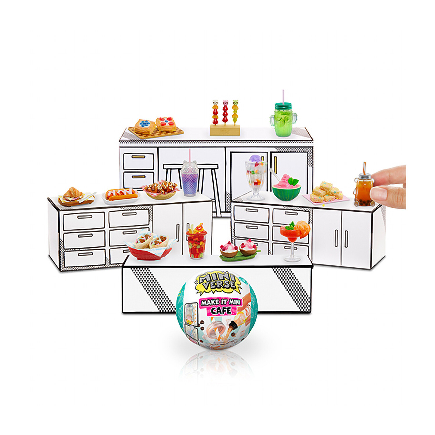 MGAs Miniverse Food Series 4 Cafe Mini Collectable Multicolour Image 7