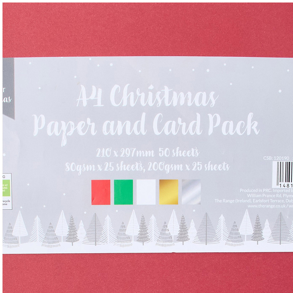 A4 Christmas Paper and Card Pack Image 3