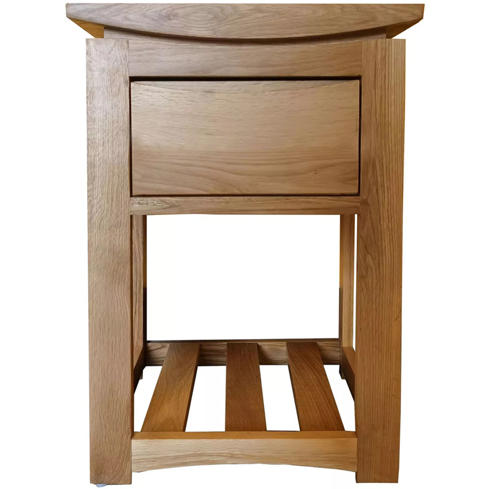 Furniture One Single Drawer Single Shelf Tall Bedside Table Image 2