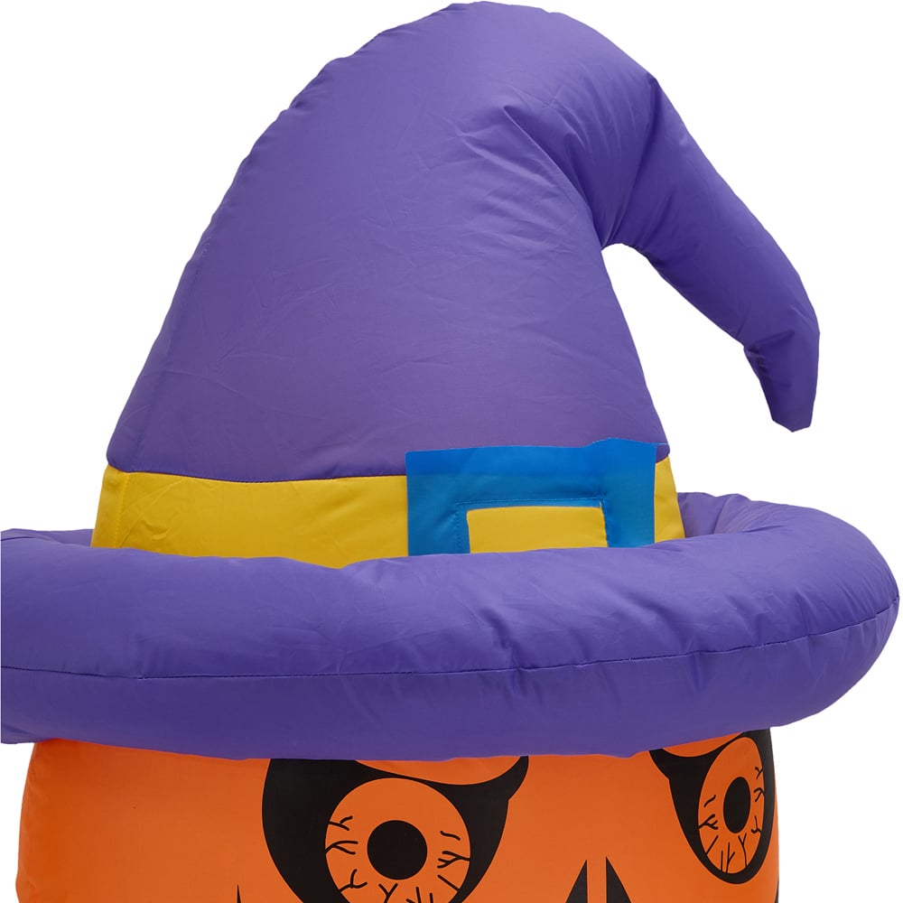 Living and Home Multicolour Inflatable LED Stacked Pumpkin Ghost Halloween Decoration 6ft Image 5