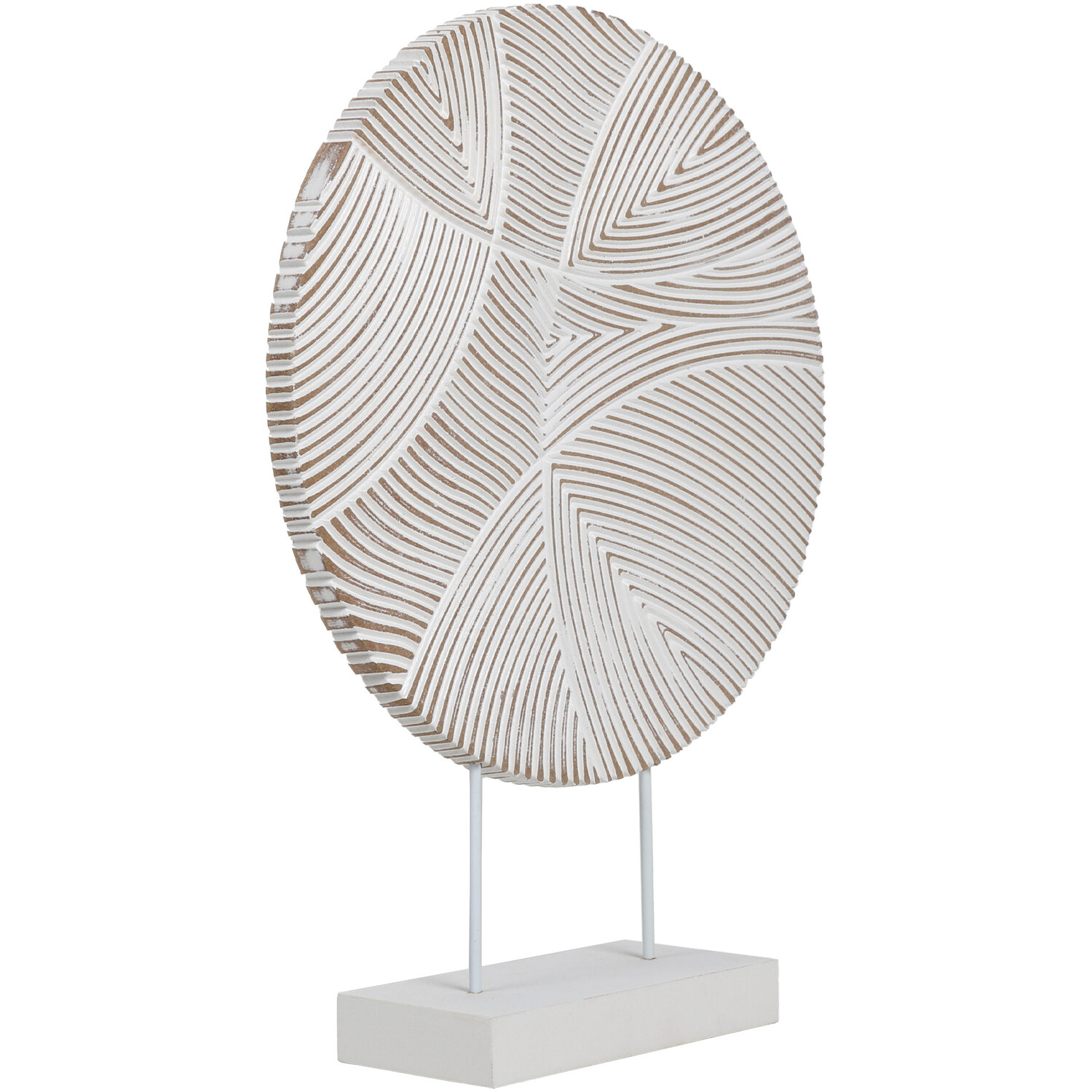 Etched Circle Ornament - White Image 2