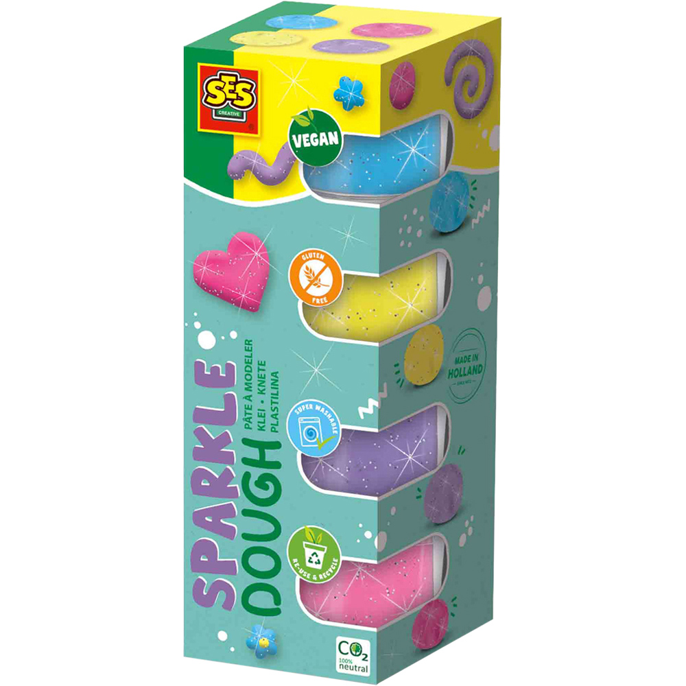 SES Creative Sparkle Feel Good Dough 4 Pack Image 1