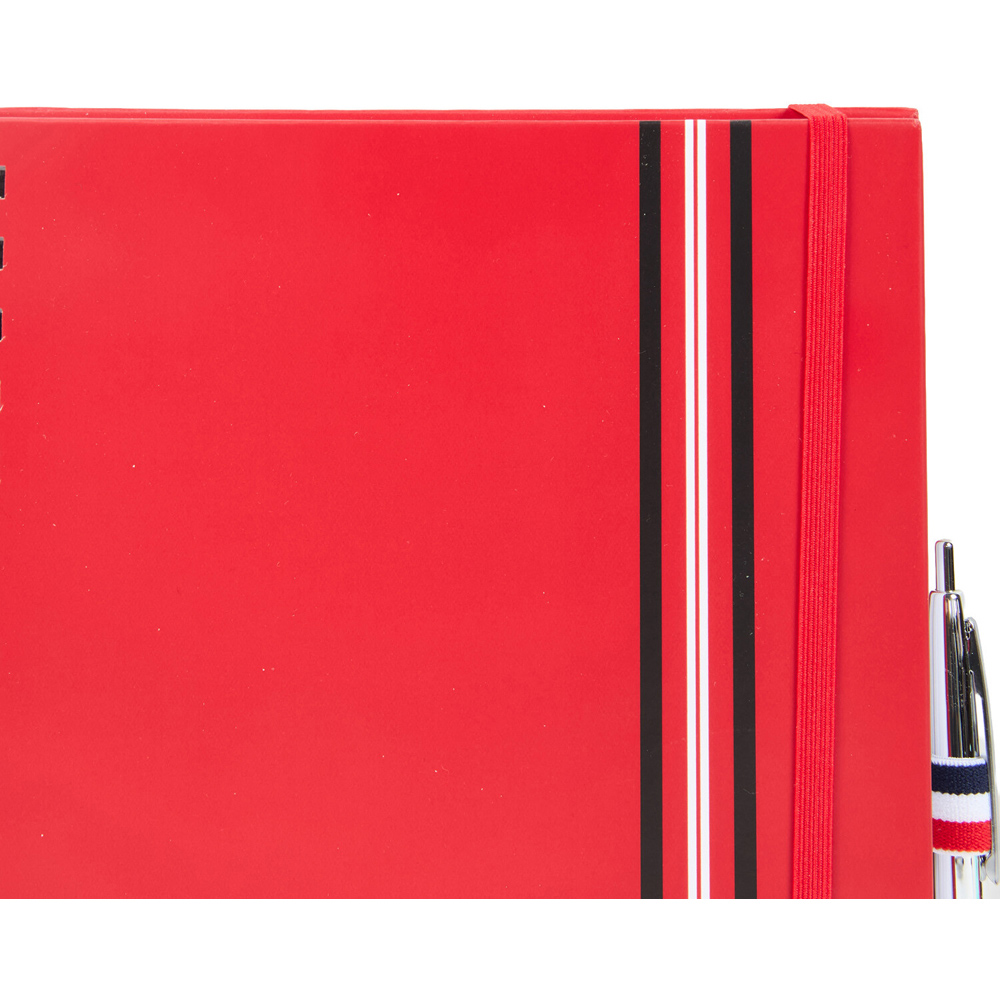 Red and Black Stripe- B5 NB & Pen Image 8