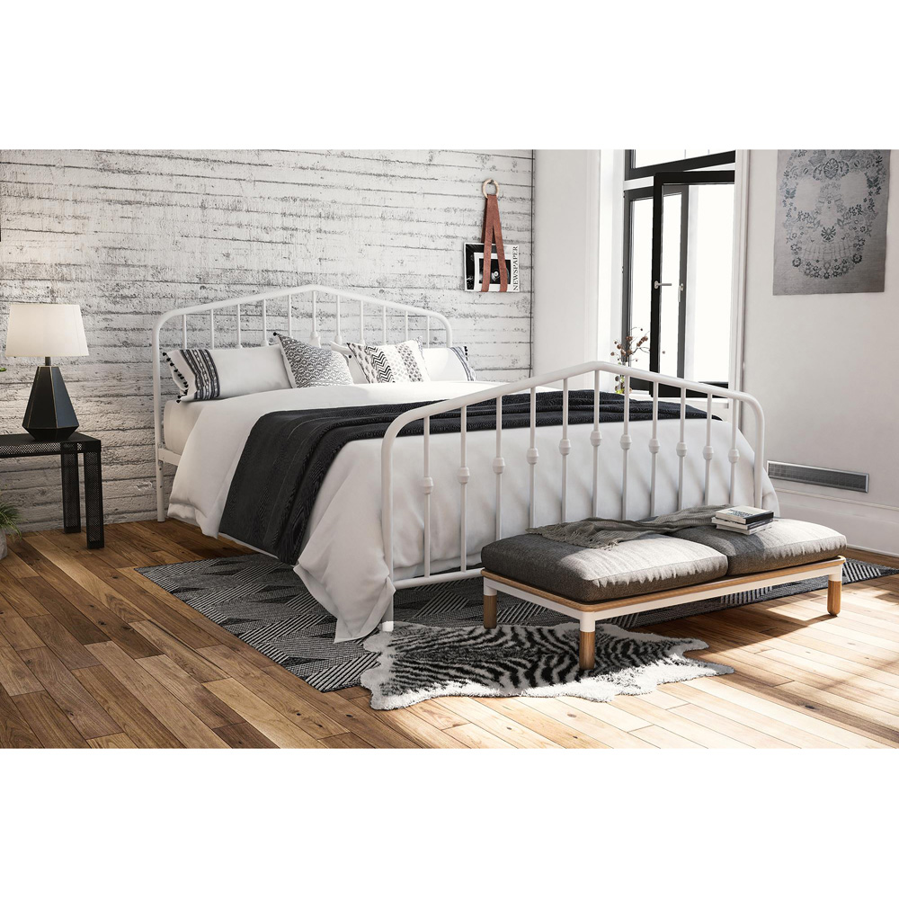 Novogratz Bushwick Double White Bed Frame Image 6