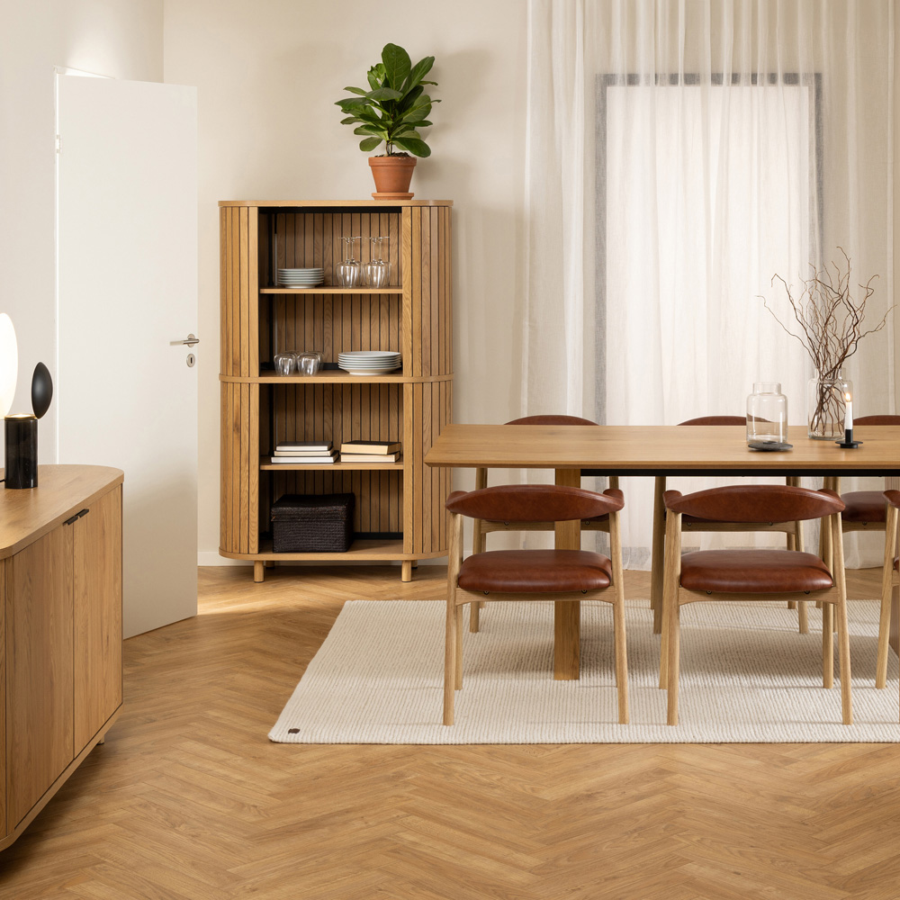 Florence Colima 4 Shelf Oak Bookcase Image 8