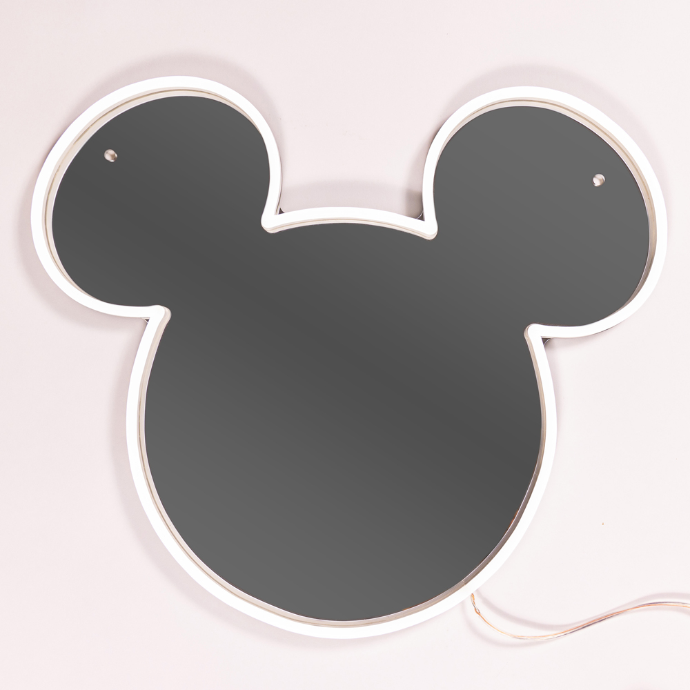 Yellowpop Disney Mickey Mirror Silver LED Neon Sign Image 3