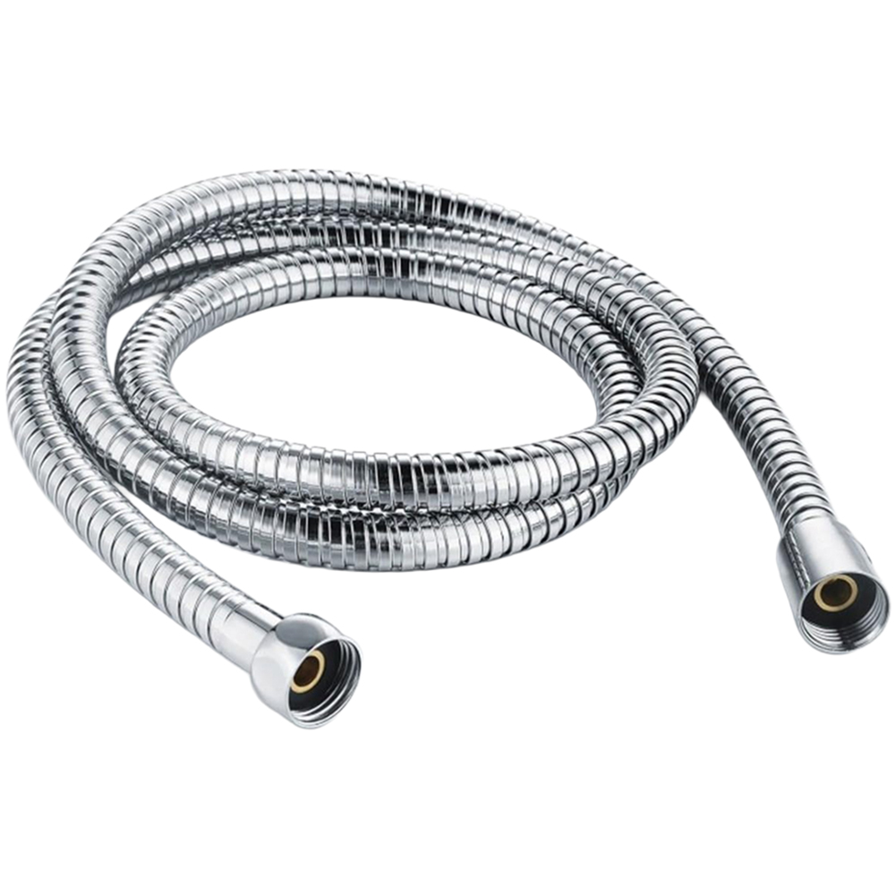 ATEK Stainless Steel Chrome Flexible Replacement Shower Hose with Washer 1.5m Image 1