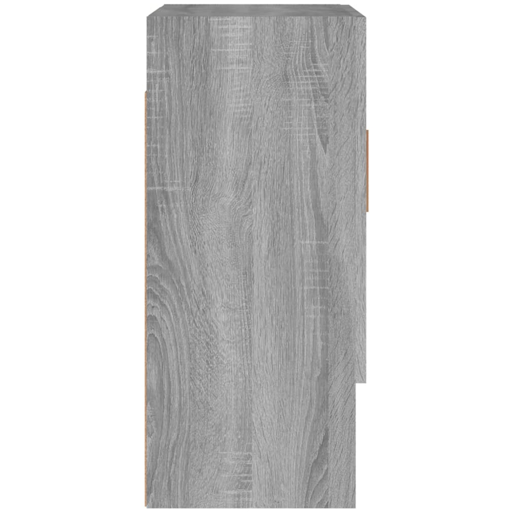 vidaXL 2 Door Single Shelf Grey Sonoma Wall Cabinet Image 5