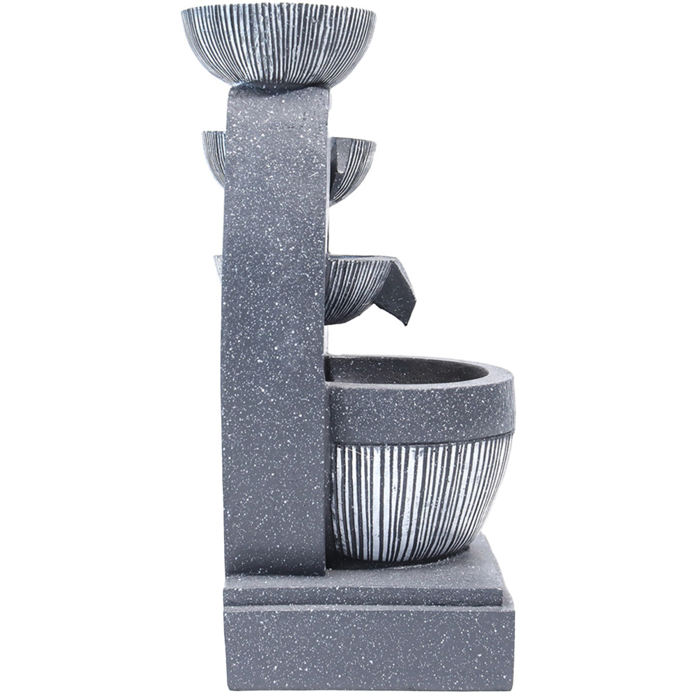 Living and Home Multi Tier Grey Rockery Fountain Image 4
