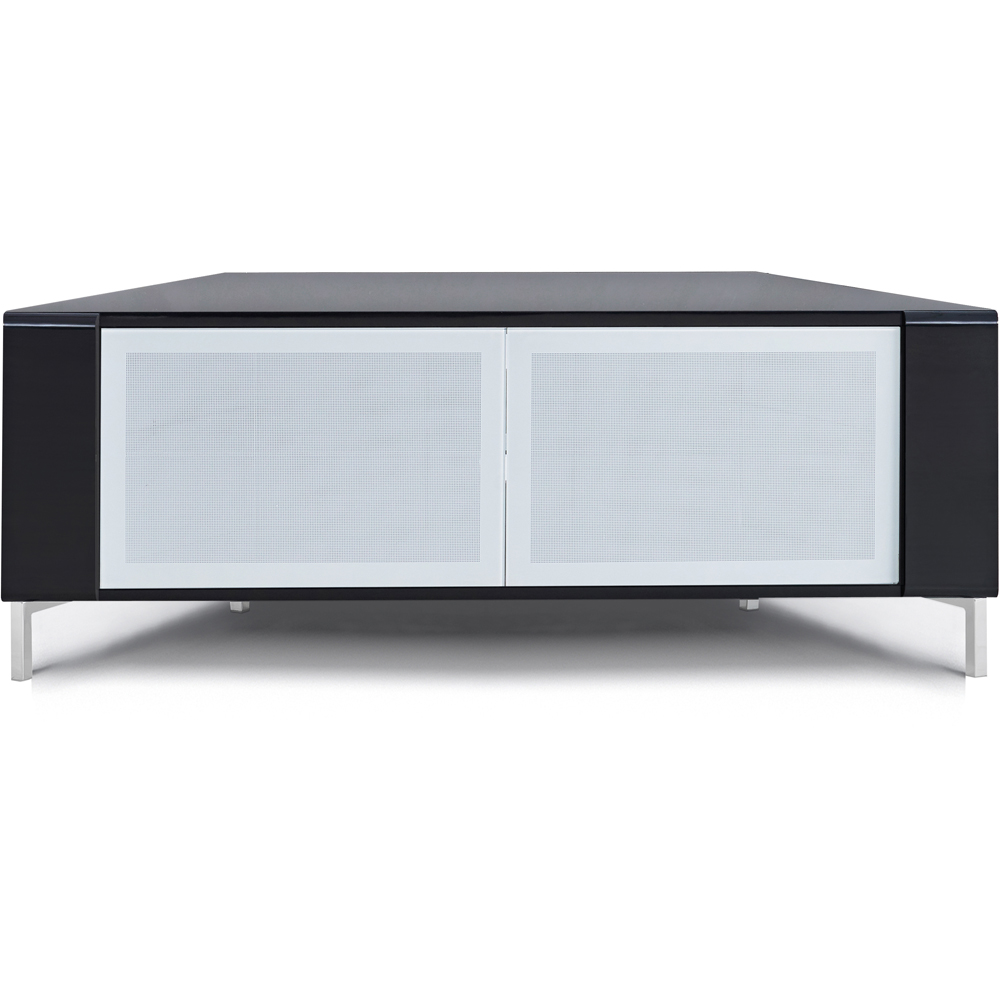 MDA Designs Corvus 2 Door Black and White TV Cabinet Image 3