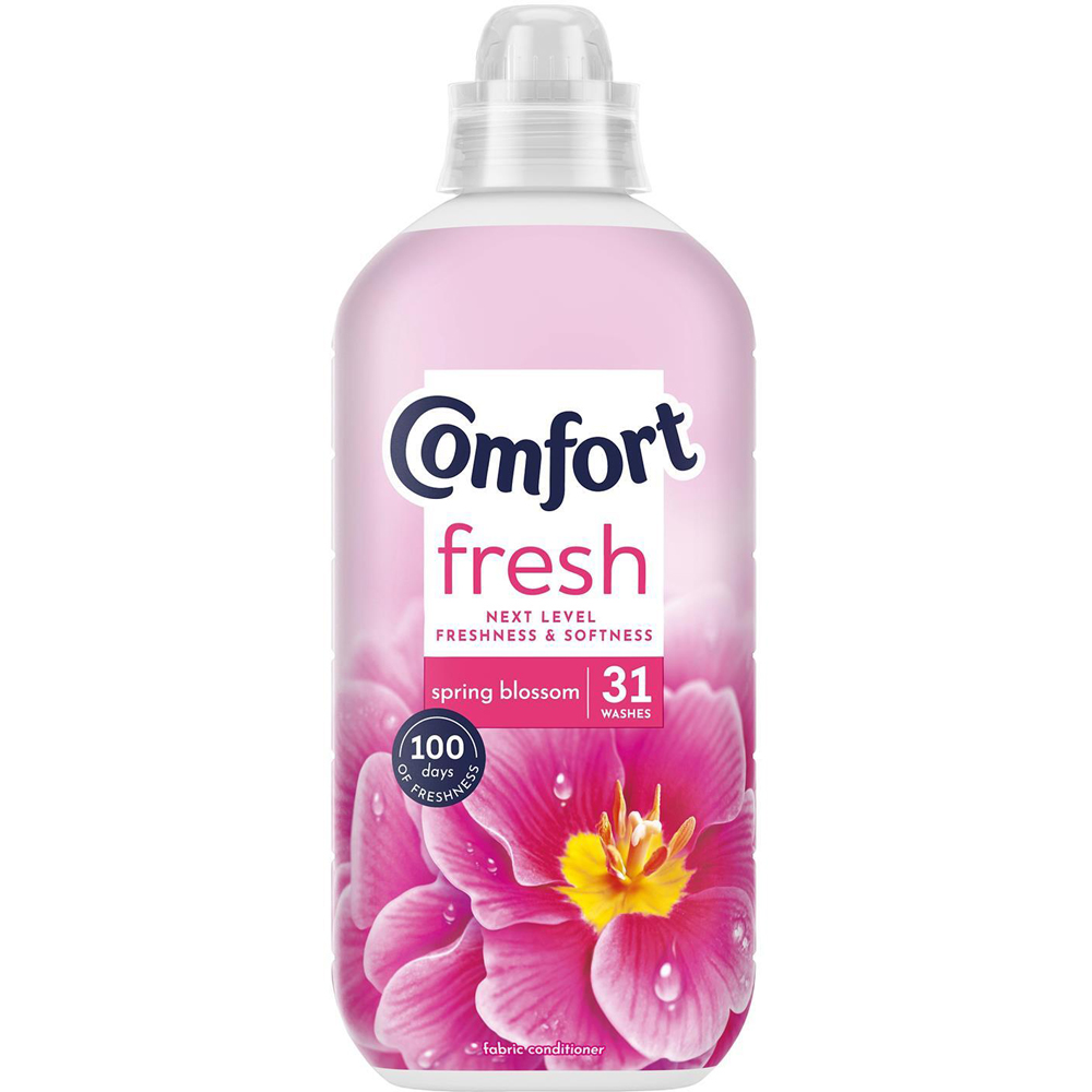 Comfort Fresh Spring Blossom Liquid Fabric Conditioner 31 Washes 930ml 8 Pack Image 2