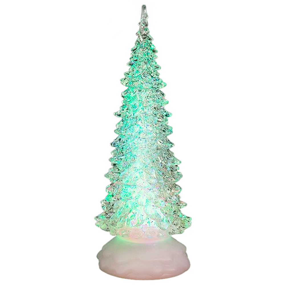 Marco Paul LED Glitter Water Christmas Tree 27cm Image 1