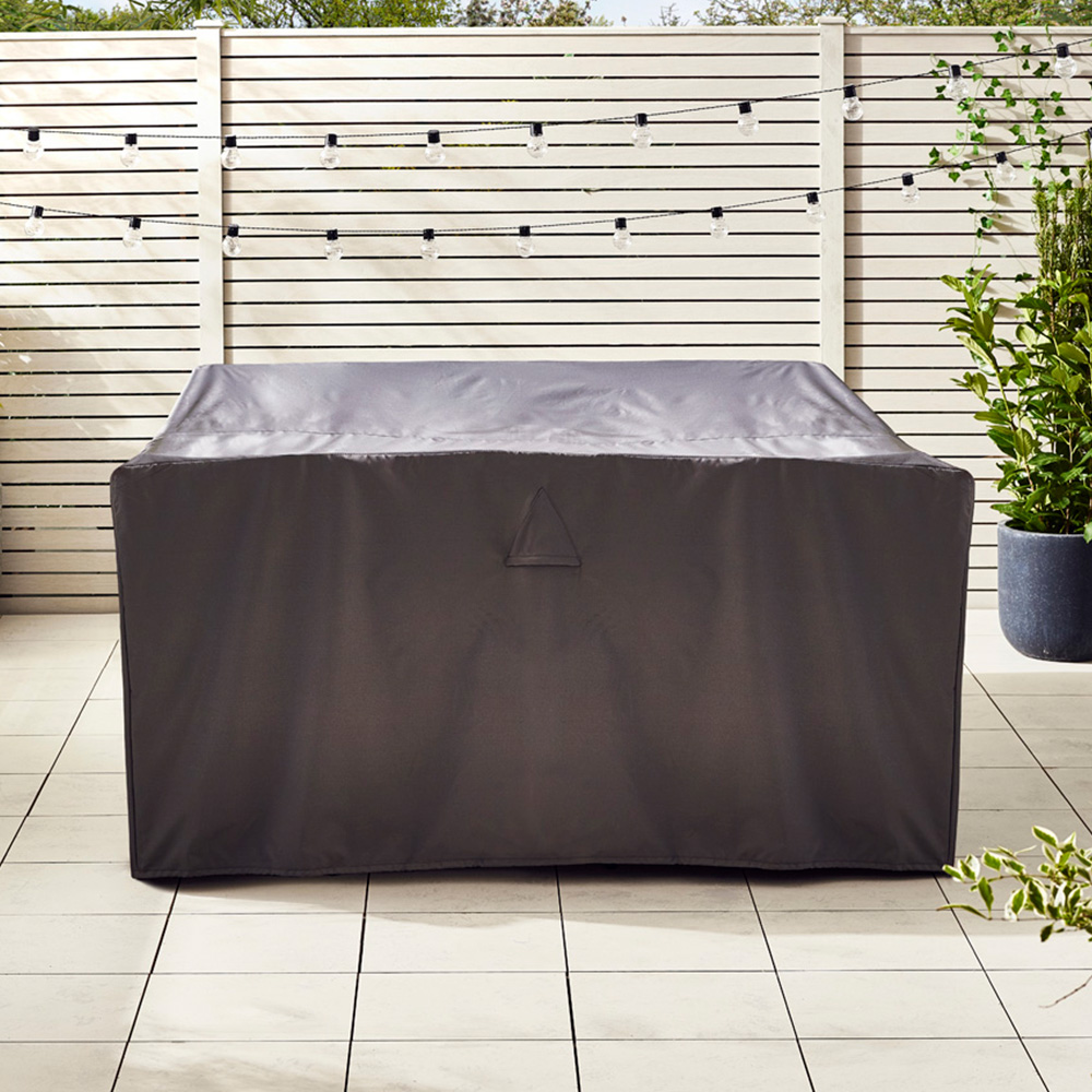 Furniturebox Dominica 6 Seater Garden Dining Set Grey Image 7