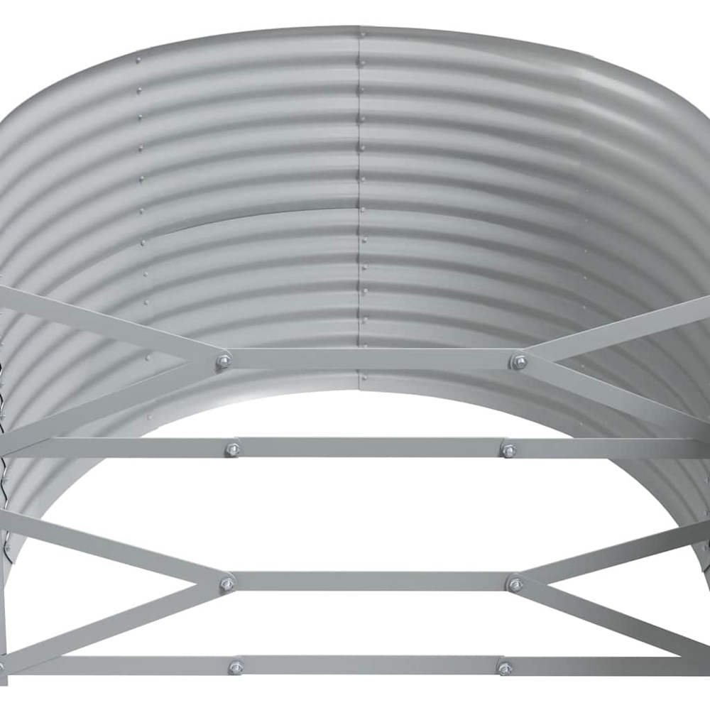vidaXL Anthracite Galvanised Steel Raised Garden Bed 249 x 100 x 68cm Image 4