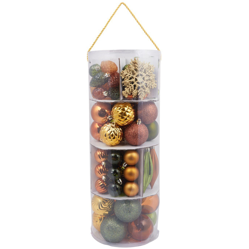 Pack of 100 Amber Charm Baubles Image 1