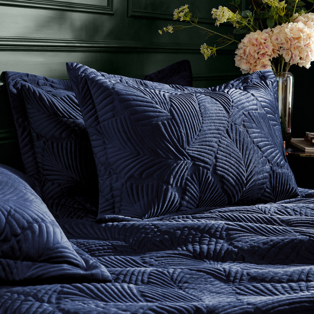 Paoletti Palmeria Single Navy Duvet Set Image 3