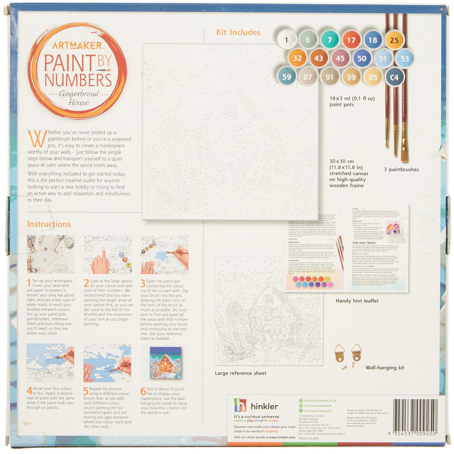 Artmaker Paint by Numbers Gingerbread House Image 2