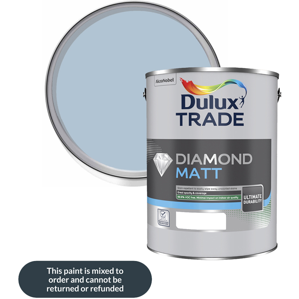 Dulux Trade Bright Skies Walls and Ceilings Diamond Matt Paint 5L Image 1