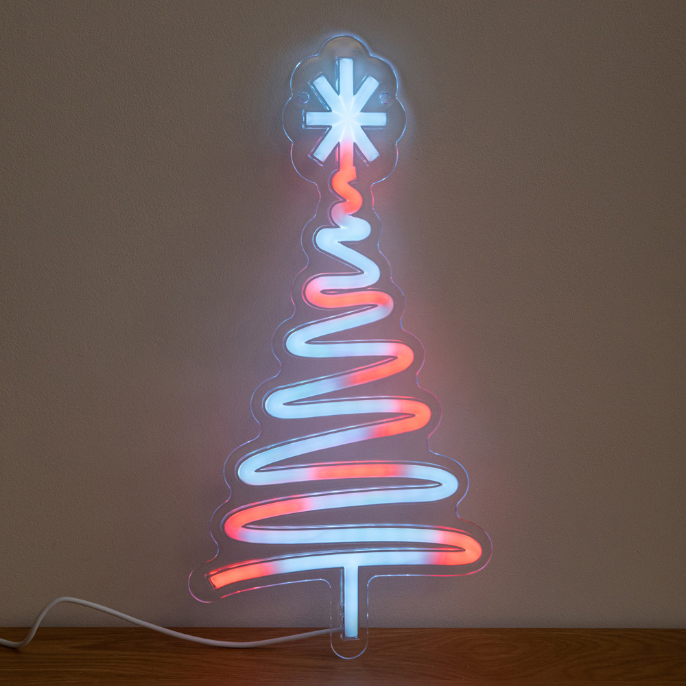 Samuel Alexander Multicolour LED Neon Christmas Tree 40cm Image 2